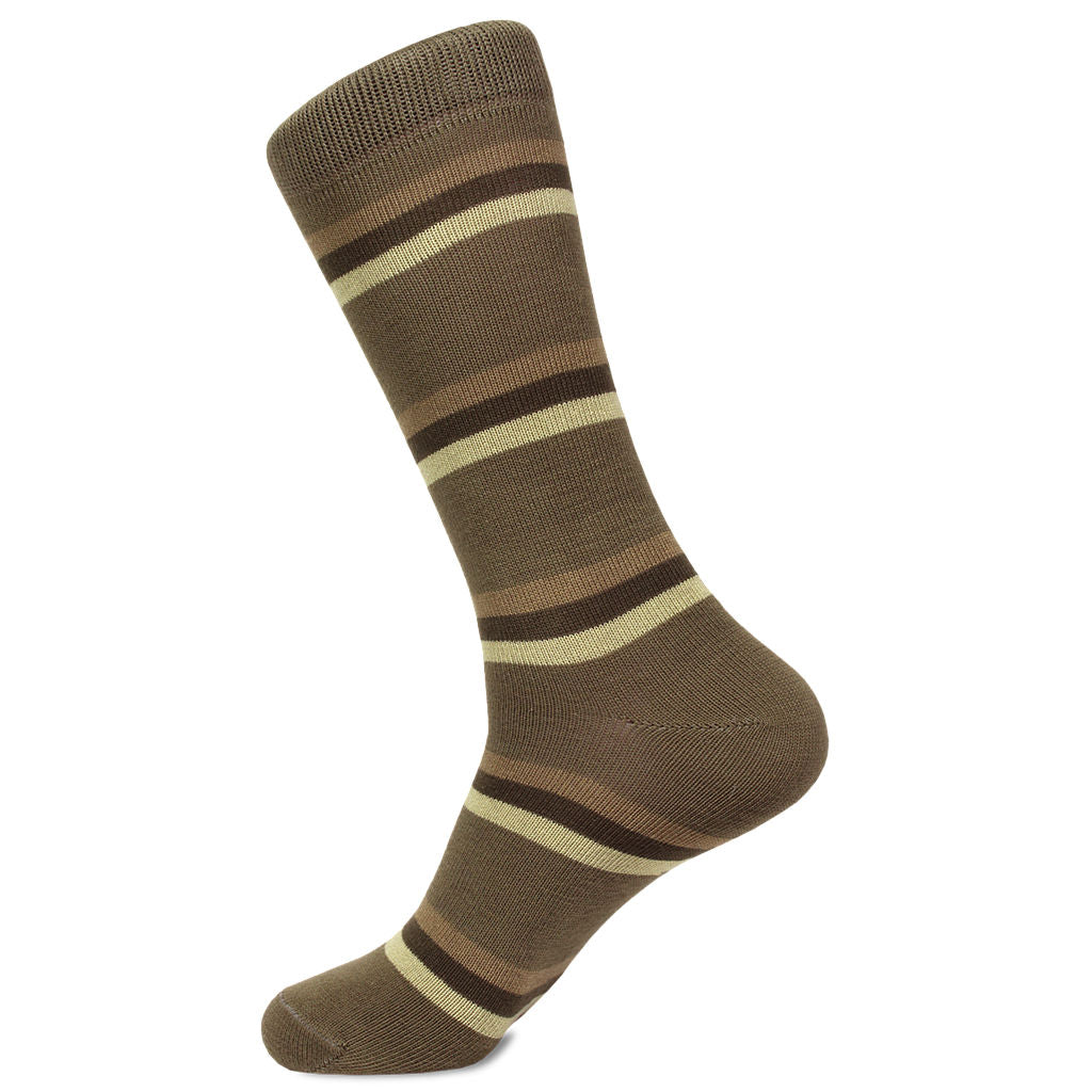 balsamic vinaigrette salad dressing Olive Green Striped Pima Cotton Socks by Soxfords