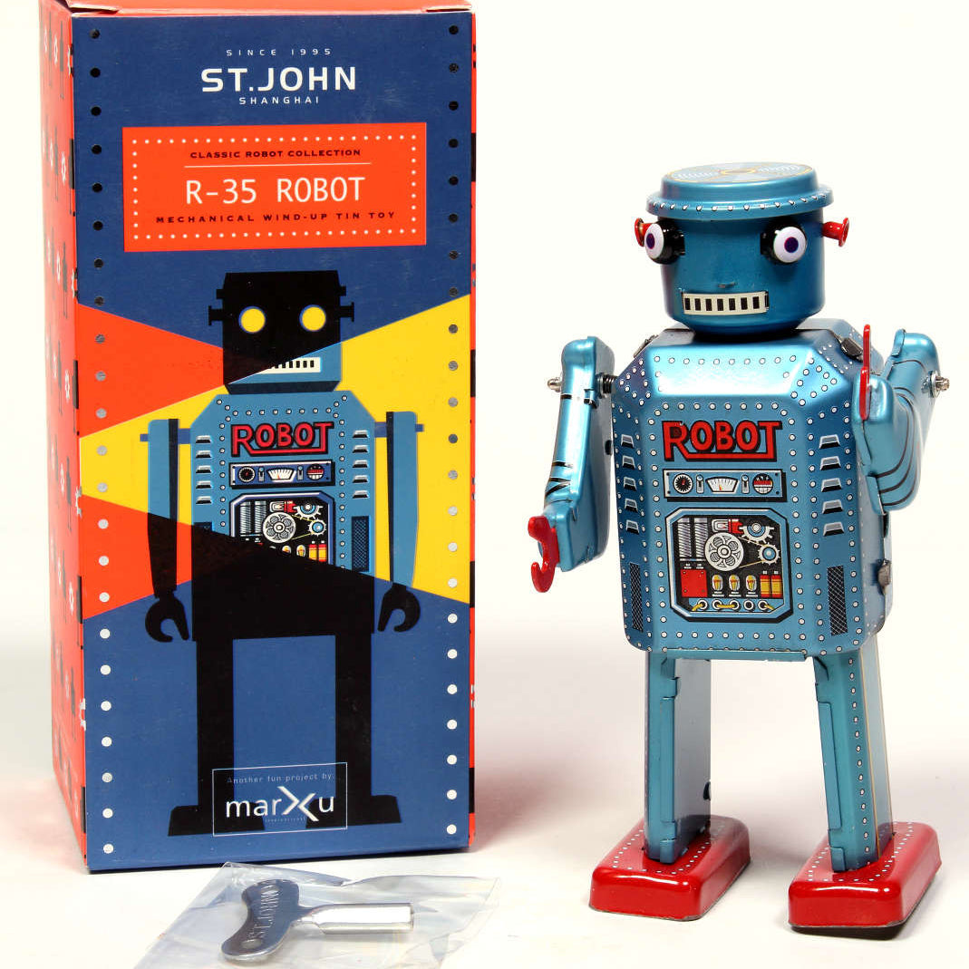 Retro Wind-up Robot Toy