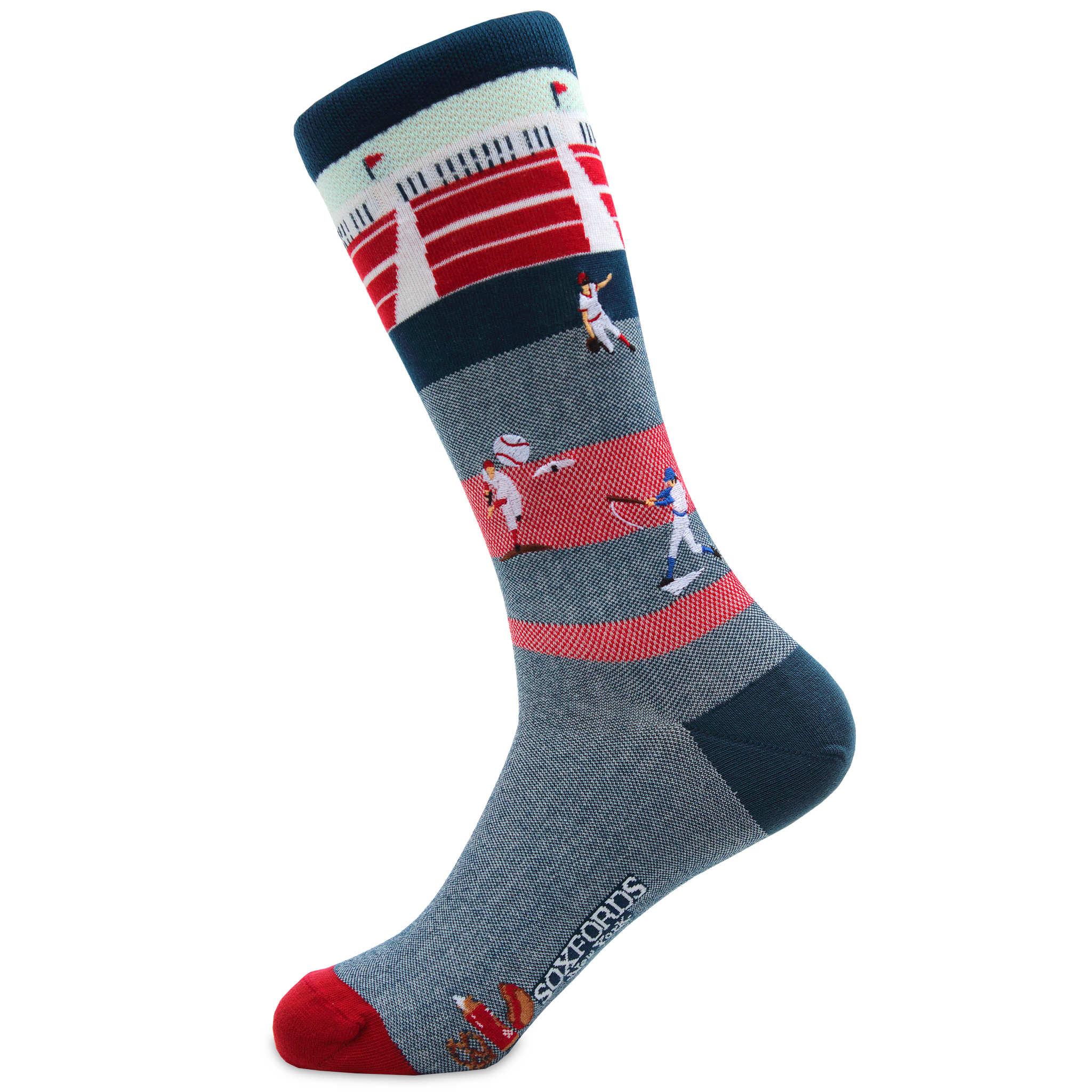 "Screw Ball" Baseball Themed Socks by Soxfords
