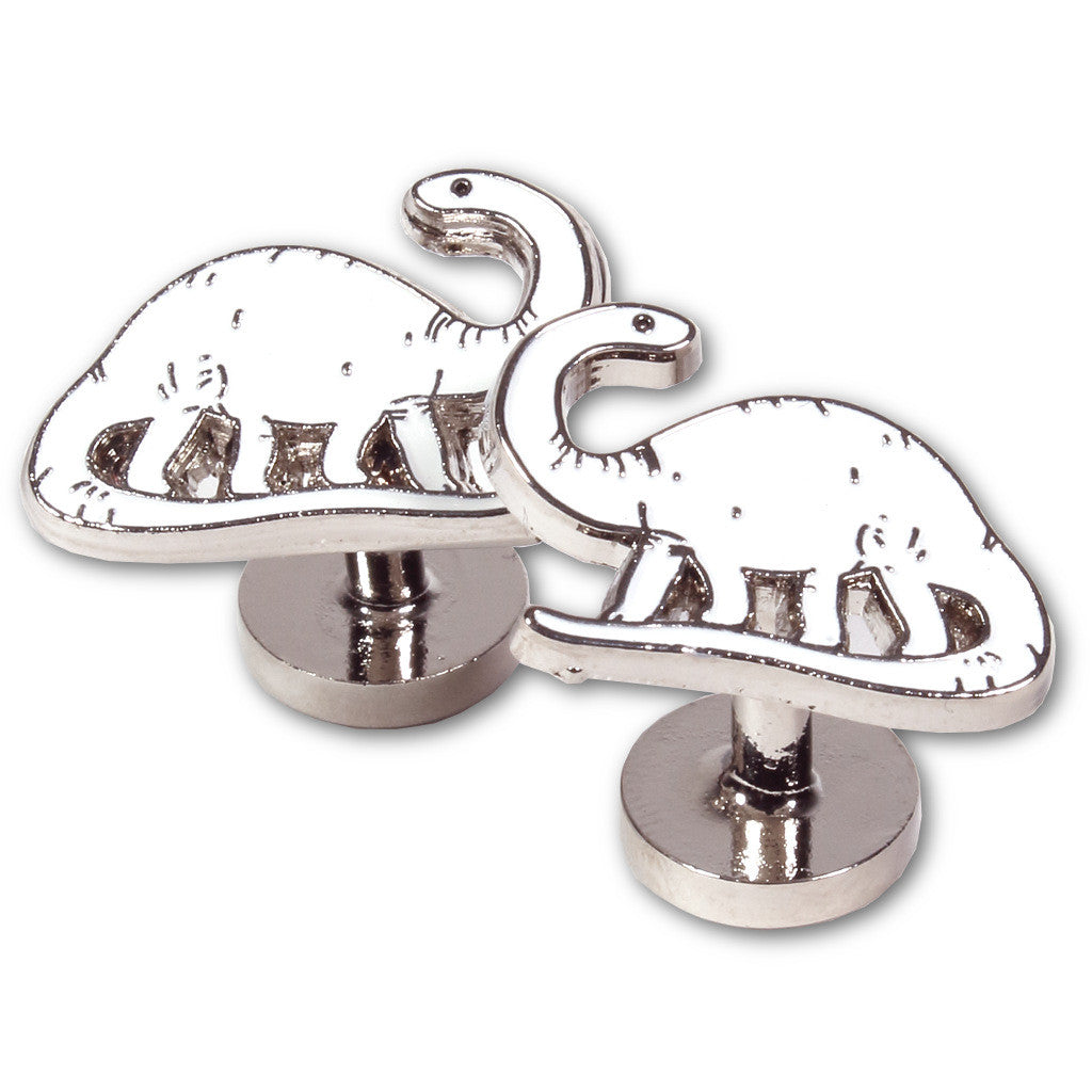 "Dinosaur" Enameled Cuff Links by Soxfords