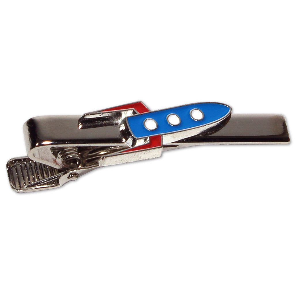 Space Rocket Themed Tie Bar