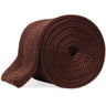 Solid Dark Brown Silk Knit Tie by Soxfords