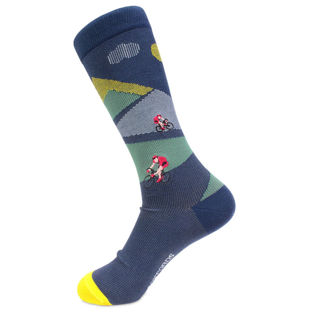 Biking Pattern Pima Cotton Socks by Soxfords