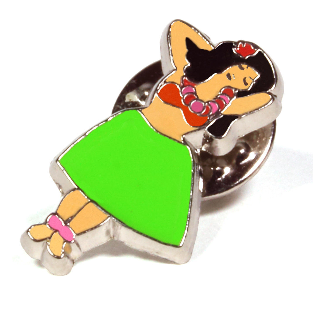 Hula Girl Enamel Pin
