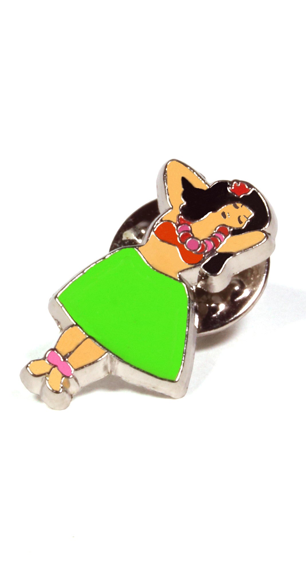 Hula Girl Enamel Pin