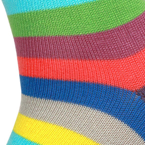 Rainbow Stripe Pima Cotton Socks