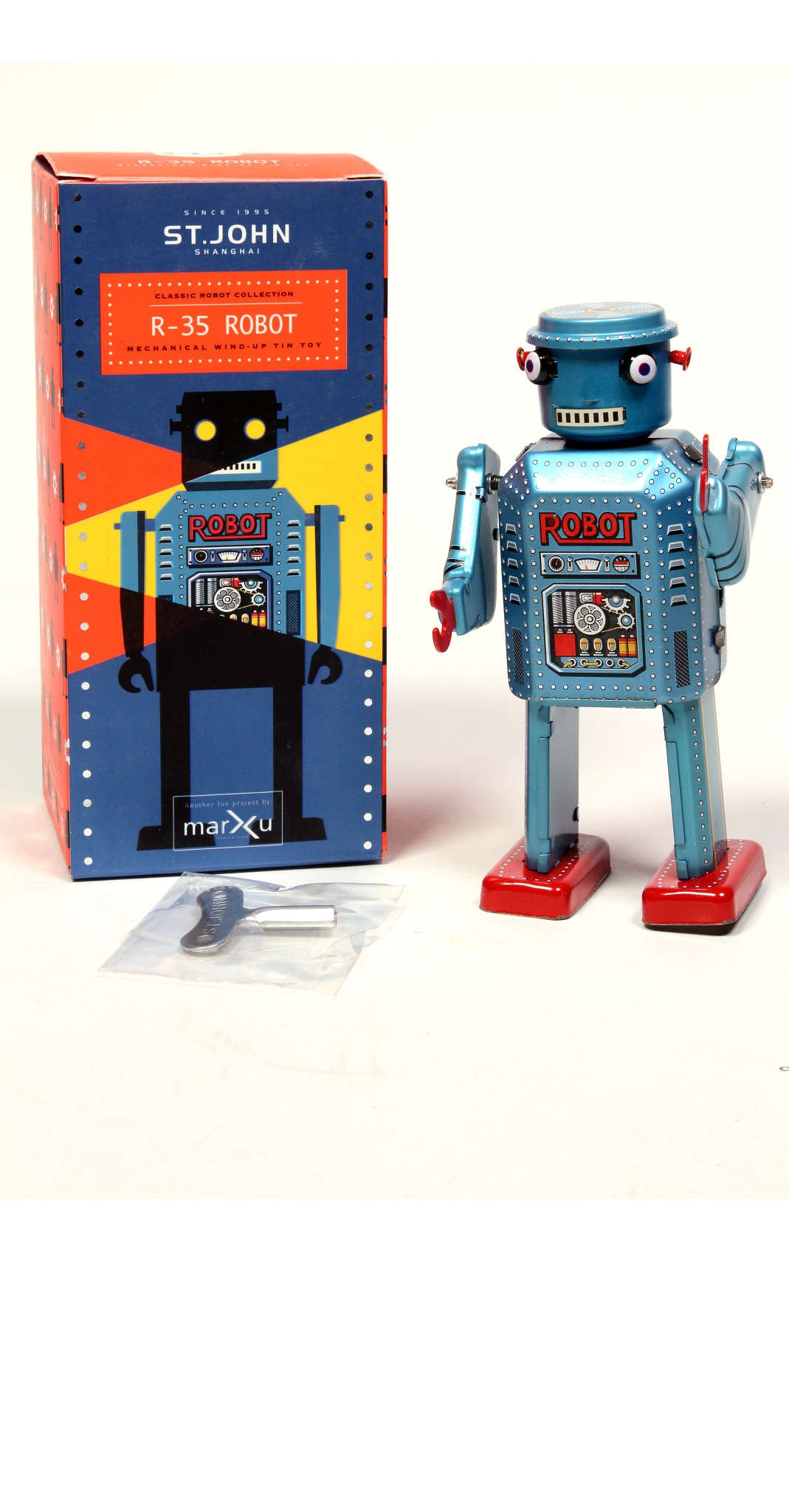 Retro Wind up Walking Robot Soxfords
