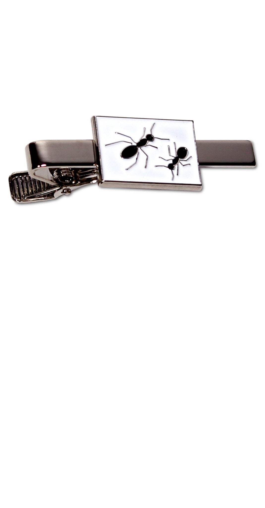 Ants themed cloisonne tie bar