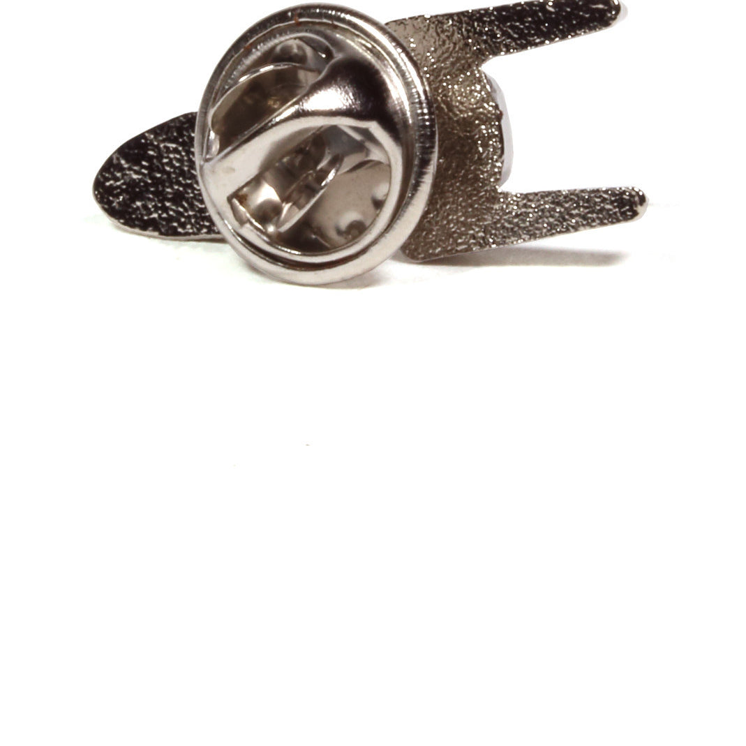 enamel rocket ship theme lapel pin