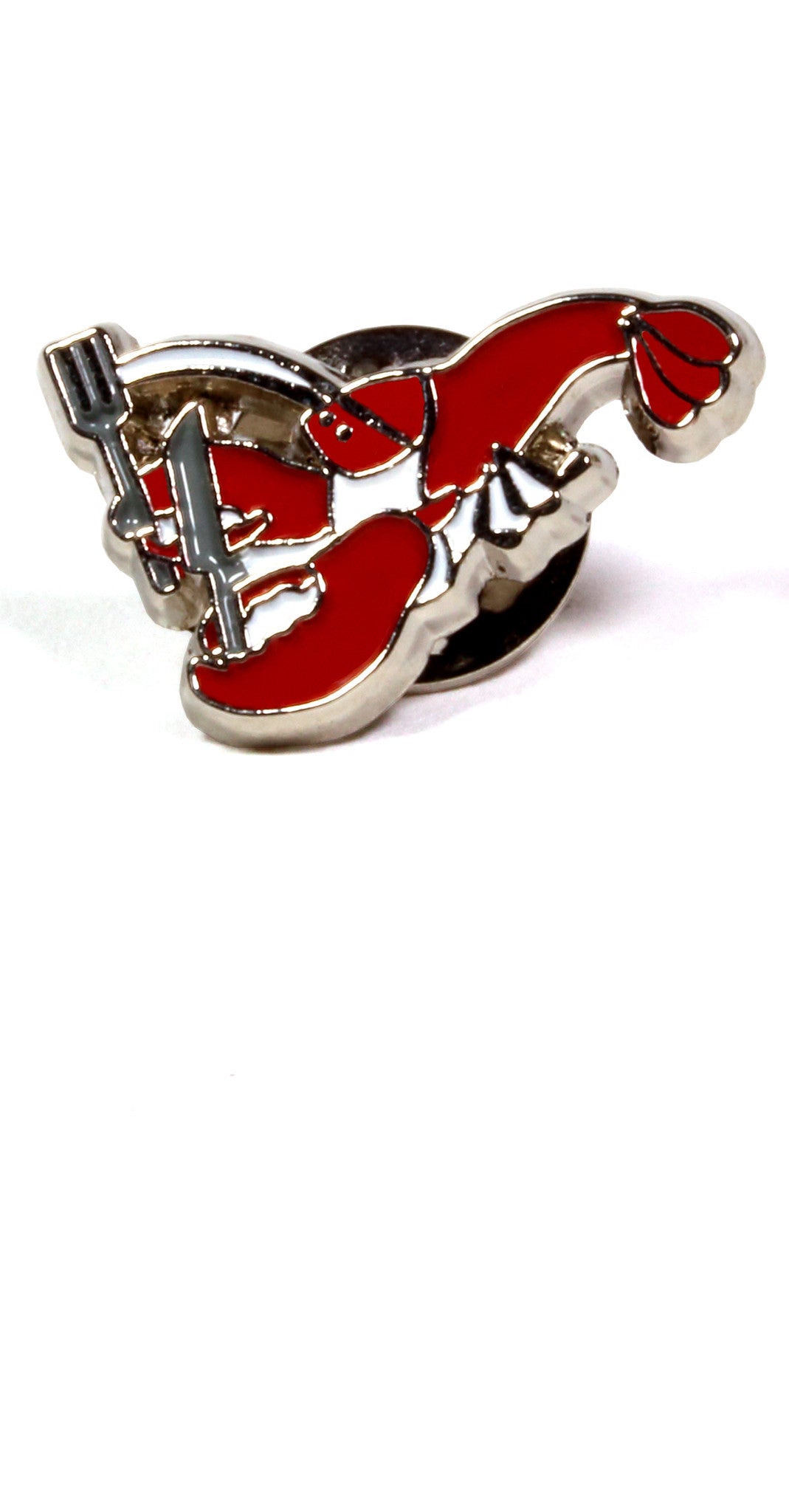 Lobster enamel lapel pin