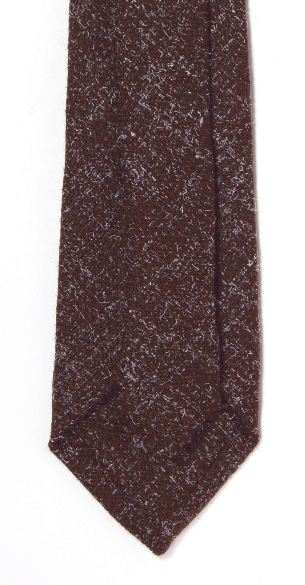 Brown shaggy wool tie, limited edition, hand-made in Brooklyn