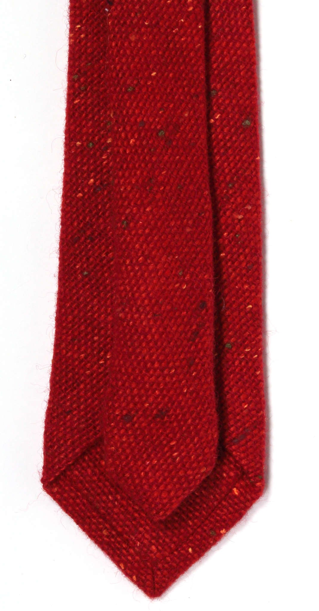 Red heavyweight wool tie, handcrafted in Brooklyn, New York