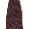 Brown texture woven wool tie, handmade in Brooklyn, New York