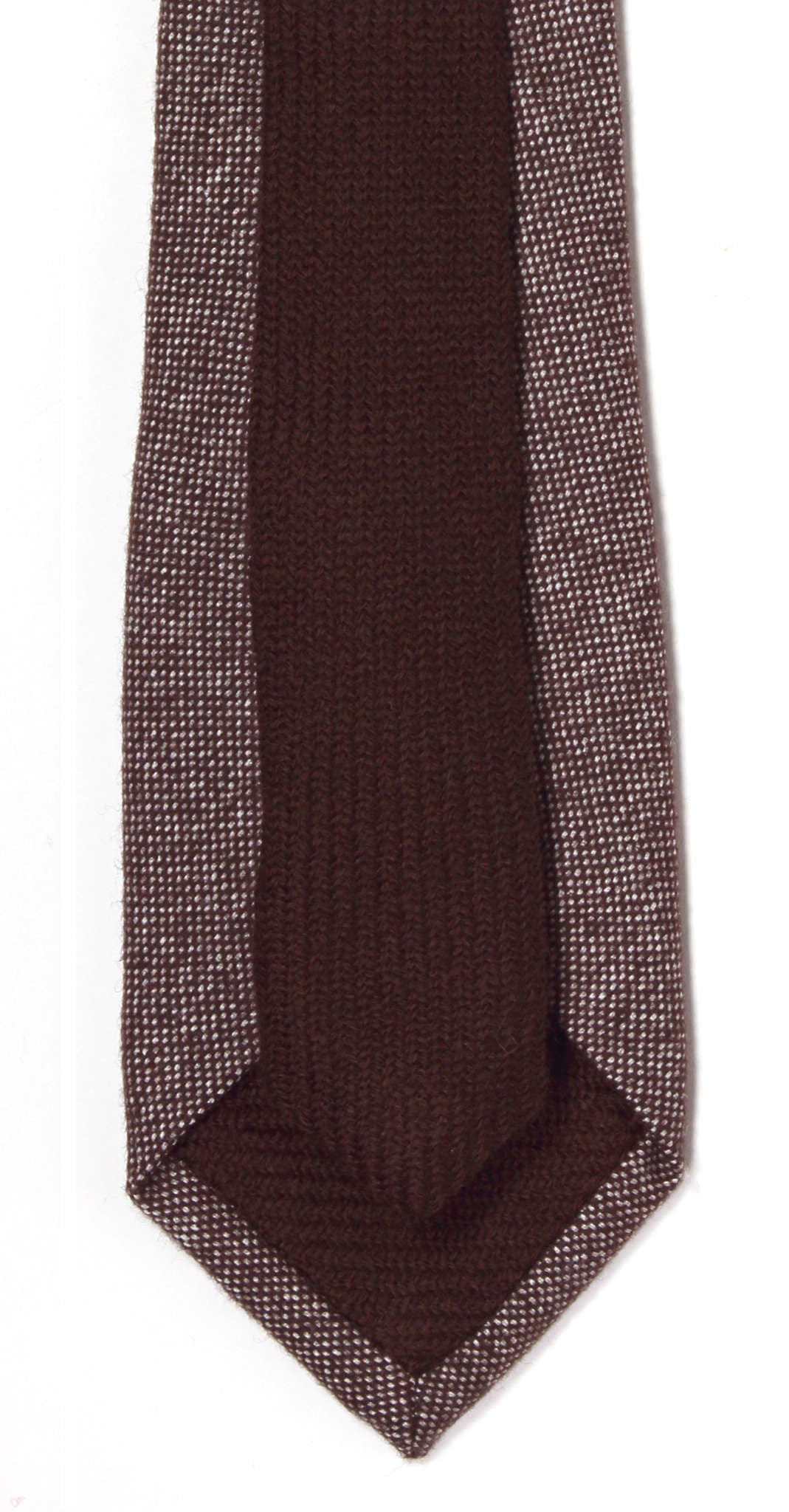 Made in Brooklyn Hand-Crafted Brown Wool Tie