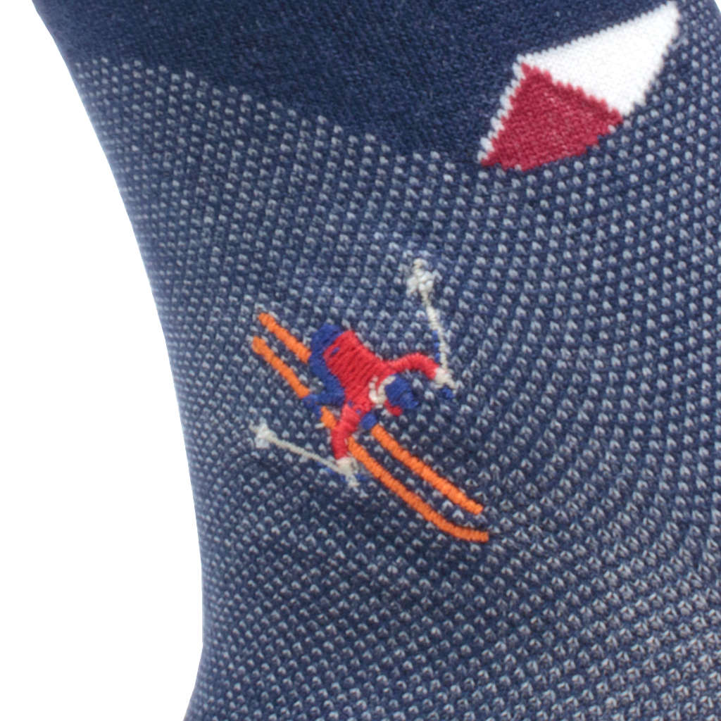 Men's Dark Blue "Ski Bum" Socks by Soxfords Men's Dark Blue "Ski Bum" Socks by Soxfords