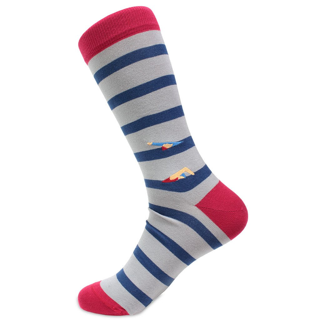 Swimming Themed Embroidered Socks by Soxfords