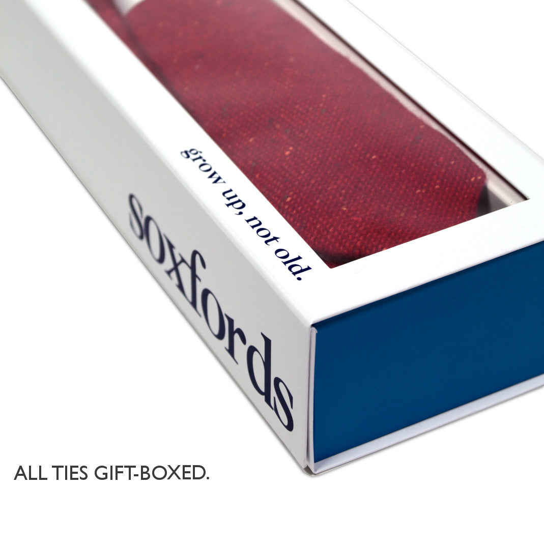 All wool ties come gift boxed.